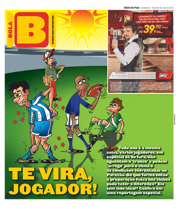 Capa do Bola, edição de domingo, 06