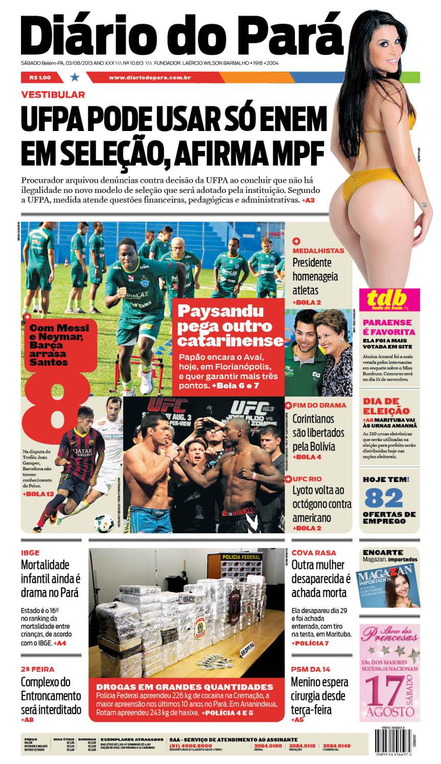 capa jornal 03-08-2013