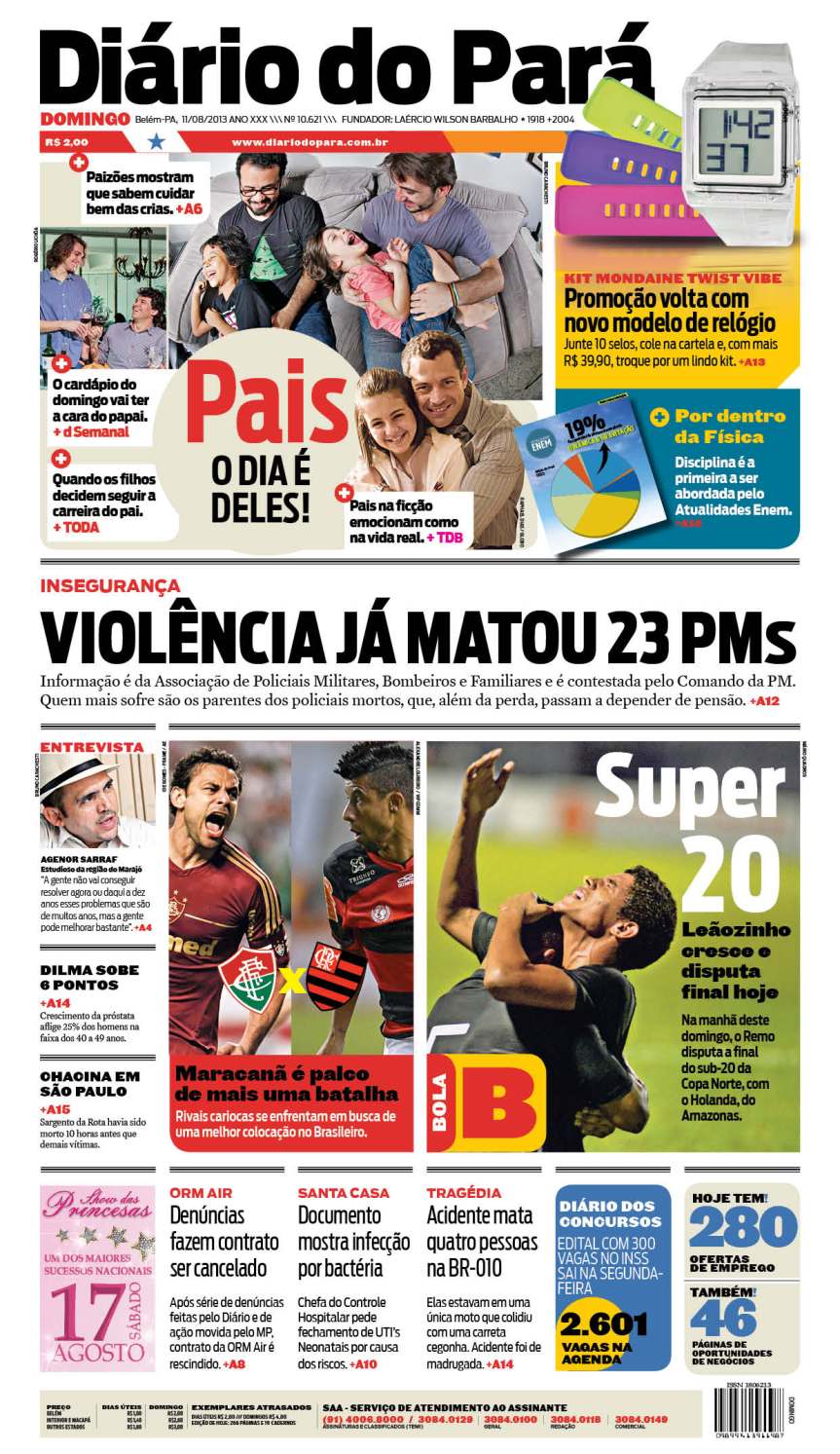 capa JORNAL 11-08-2013