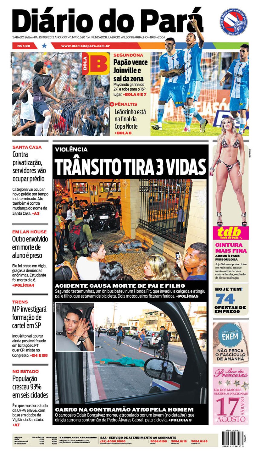 capa sabado 10-08-2013 NOVA