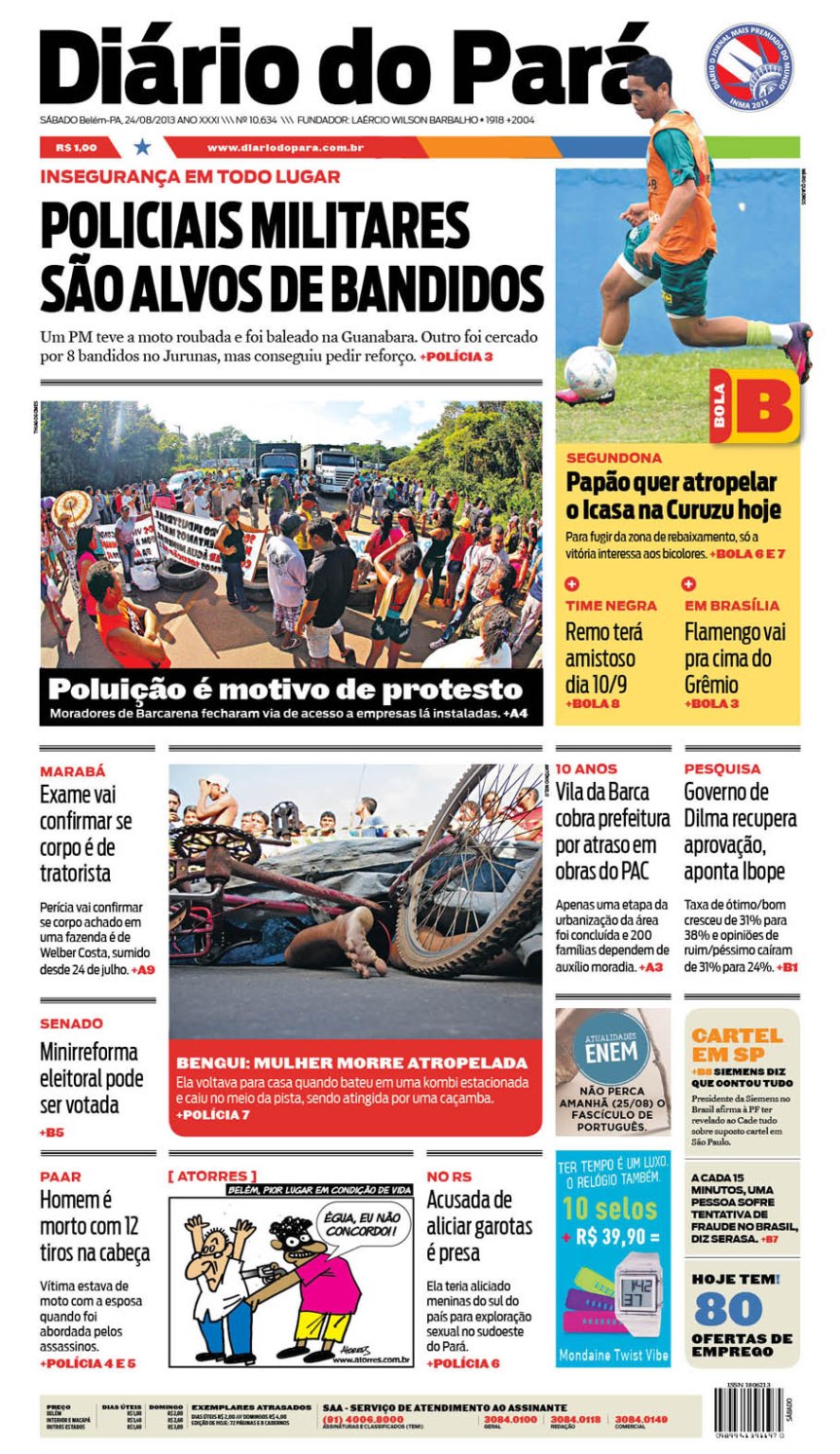 capa sabado  24-08-2013