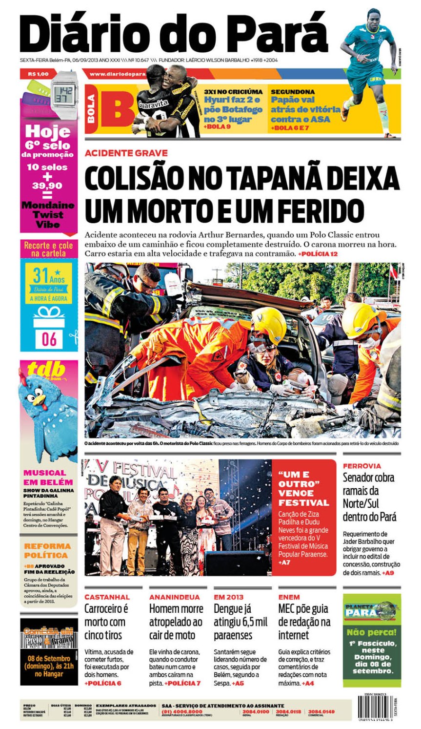 capa sexta-feira 06-09-2013