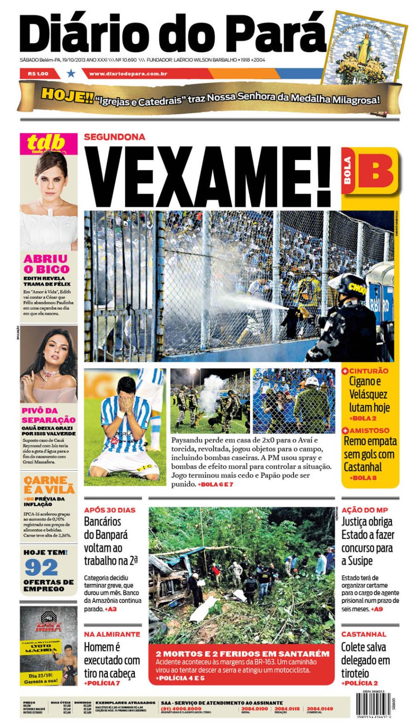 capa sabado 19-10-2013