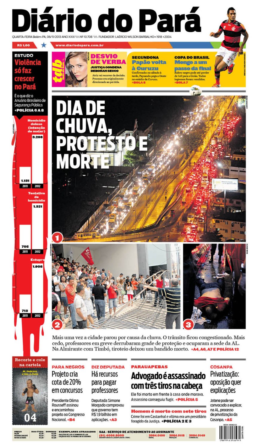 capa quarta-feira 06-11-2013